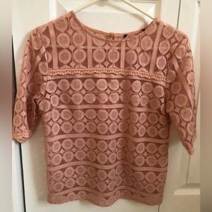 Atmosphere Lace Blouse - Soft Pink